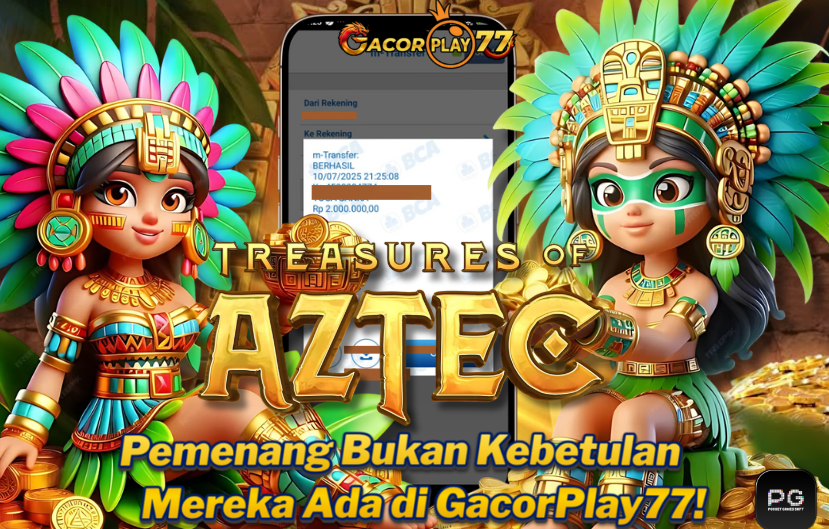Selamat kepada user id : hi***n Wede Rp 2.000.000 di Game TREASURES AZTEC PG SOFT Cair Gk Sampe 1 Menit! Menang Mudah di Gacorplay77